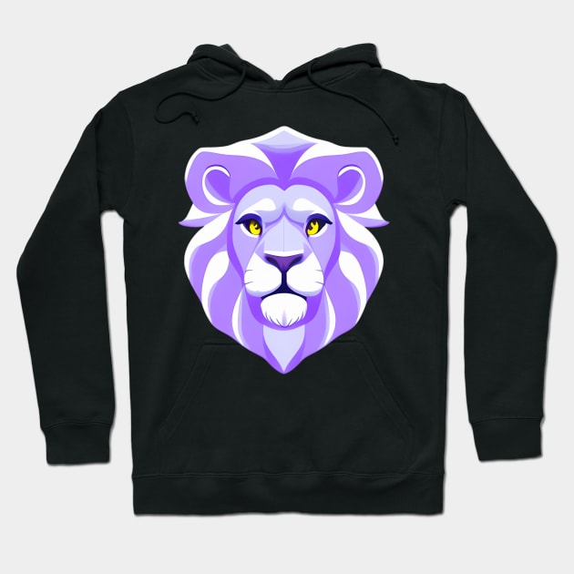 Lion Face Hoodie by vladocar